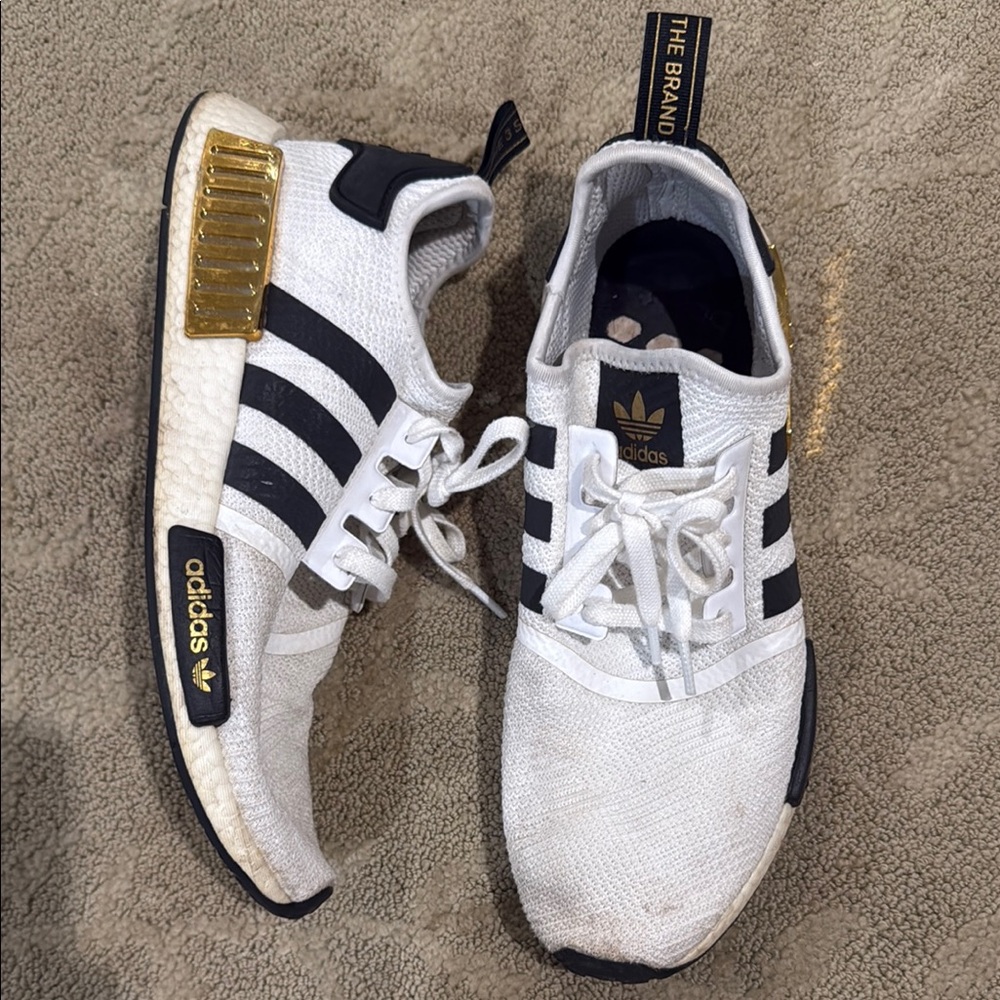 Adidas White and Black NMD Sneakers